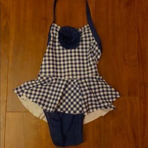 Blue swimsuit